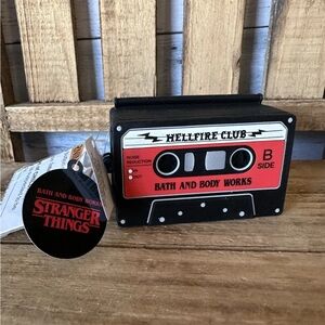 Bath & Body Works STRANGER THINGS Cassette Tape Pocketbac Hand Sanitizer Holder